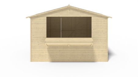 Quiosco caseta comercial 5.72 m2 - 3.11x1.84 m - 19 mm