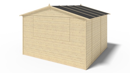 Quiosco caseta comercial 9.42 m2 - 3.11x3.03 m - 19 mm