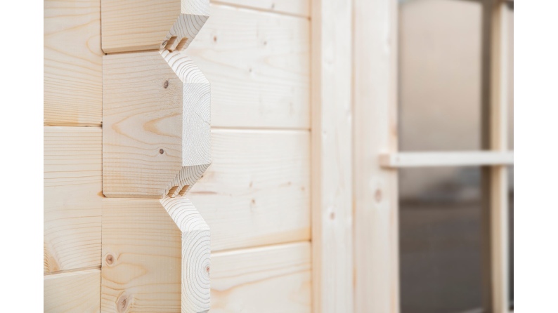 Caseta de jardín de madera 15.21 m2 - 3.9x3.9 m - 40 mm