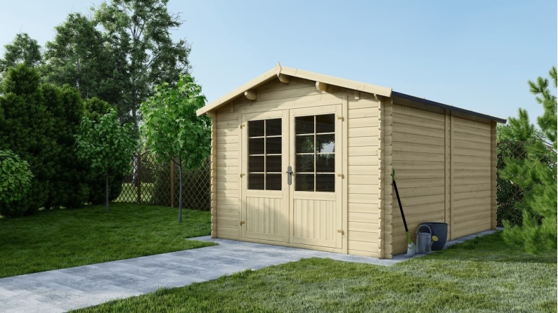 Caseta de jardín de madera 12 m2 - 3x4 m - 28 mm