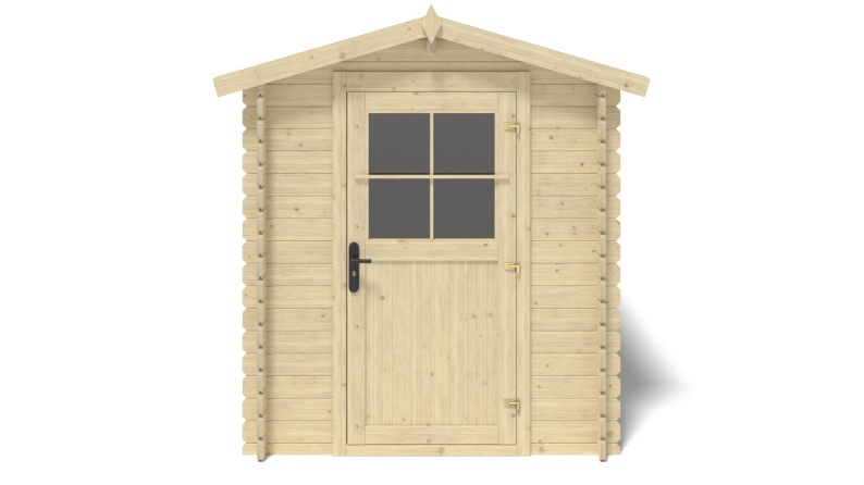 Caseta de jardin de madera 5.7 m2 - 1.9x3 m - 28 mm  