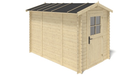 Caseta de jardin de madera 5.7 m2 - 1.9x3 m - 28 mm  