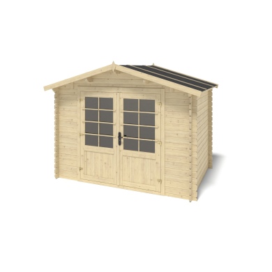 Caseta de jardin de madera 6 m2 - 3x2 m - 28 mm  