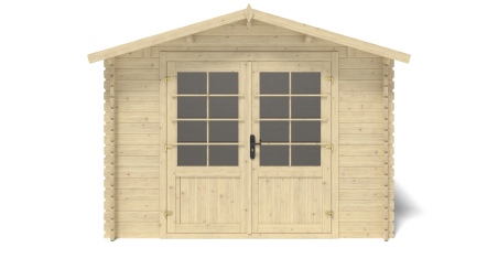 Caseta de jardin de madera 6 m2 - 3x2 m - 28 mm  
