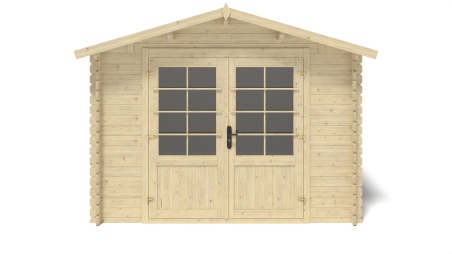 Caseta de jardín de madera 9 m2 - 3x3 m - 28 mm