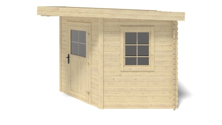 Caseta de jardin de madera 8 m2 - 3x3 m - 28 mm  