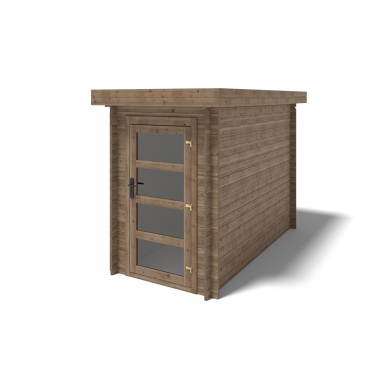 Caseta de jardín de madera 4.5 m2 - 1.5x3 m - 28 mm - impregnada