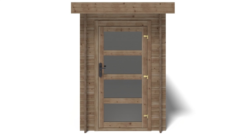 Caseta de jardín de madera 4.5 m2 - 1.5x3 m - 28 mm - impregnada