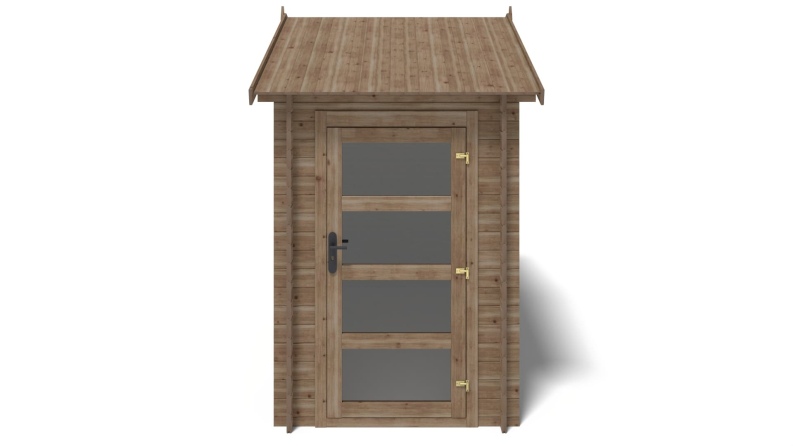 Caseta de jardín de madera 4.5 m2 - 1.5x3 m - 28 mm - impregnada