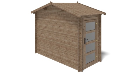 Caseta de jardín de madera 4.5 m2 - 1.5x3 m - 28 mm - impregnada