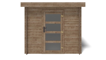 Caseta de jardín de madera 7.5 m2 - 2.5x3 m - 28 mm - impregnada