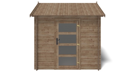 Caseta de jardín de madera 7.5 m2 - 2.5x3 m - 28 mm - impregnada