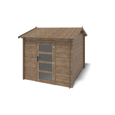 Caseta de jardín de madera 6 m2 - 2x3 m - 28 mm - impregnada