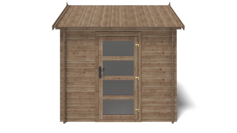 Caseta de jardín de madera 6 m2 - 2x3 m - 28 mm - impregnada