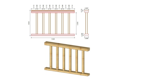 Pérgola de jardín 5x3.06 m con paneles - Impregnada