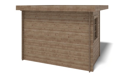 Caseta de jardín de madera 8 m2 - 3x3 m - 28 mm - impregnada