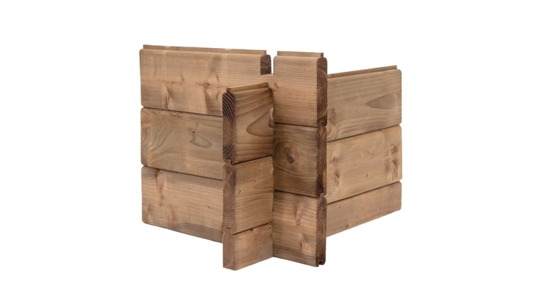 Caseta de jardín de madera – 4x3 m con extensión  x m - 12 m² – impregnada