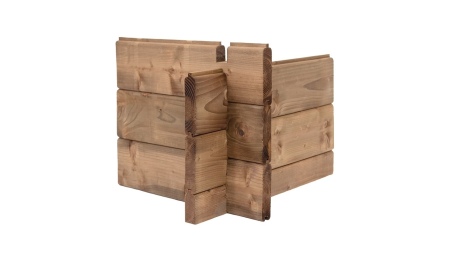 Caseta de jardín de madera – 4x3 m con extensión  x m - 12 m² – impregnada