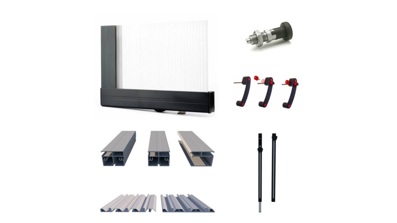 Cubiertas para piscinas 7.03x3.36 m - Policarbonato compacto de 3 mm