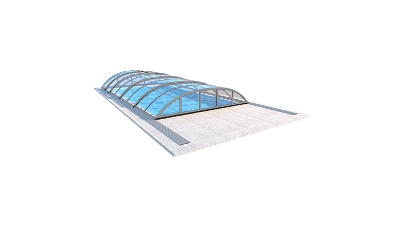 Cubiertas para piscinas 7.03x3.36 m - Policarbonato compacto de 3 mm