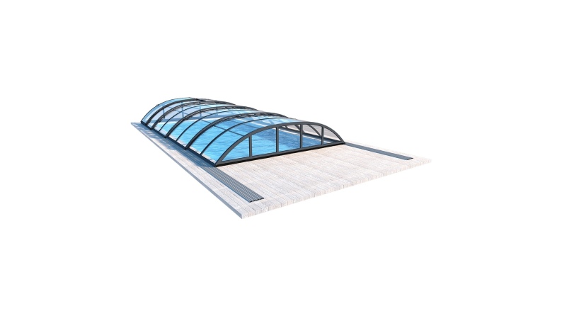 Cubiertas para piscinas 7.43x3.5 m - Policarbonato compacto de 3 mm