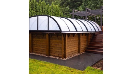 Cubiertas para piscinas 7.43x3.5 m - Policarbonato celular de 8 mm