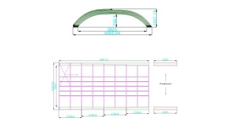Cubiertas para piscinas 8.58x3.92 m - Policarbonato compacto de 3 mm