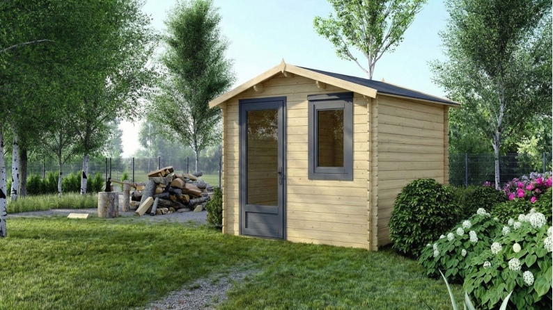 Caseta de jardín de madera 7.5 m2 - 3x2.5 m - 28 mm