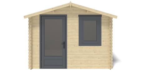 Caseta de jardín de madera 7.5 m2 - 3x2.5 m - 28 mm