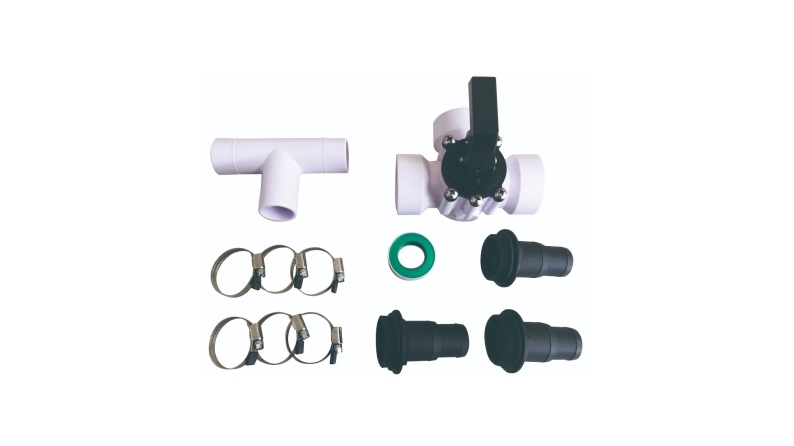 Conjunto: colector solar, bypass, manguera 40 m