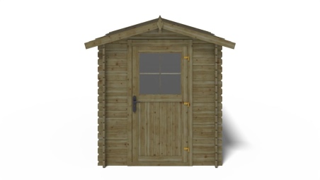 Caseta de jardín de madera 4.75 m2 - 1.9x2.5 m - 28 mm - impregnada