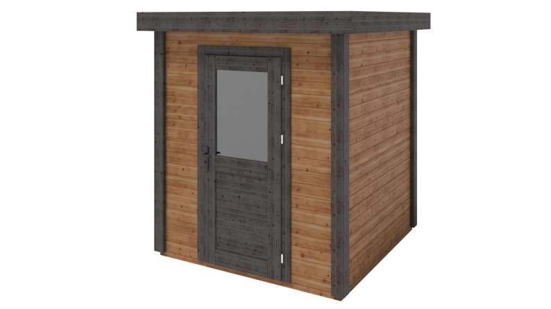 Caseta de jardín de madera Vala 2.09x2.09 m - 4.37 m2 - 28 mm – impregnada