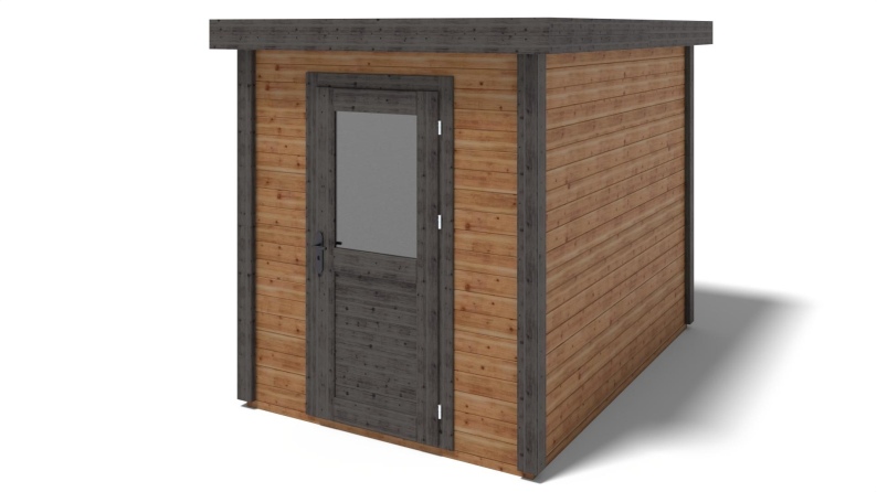 Caseta de jardín de madera Vala 2.09x3.09 m - 6.46 m2 - 28 mm – impregnada