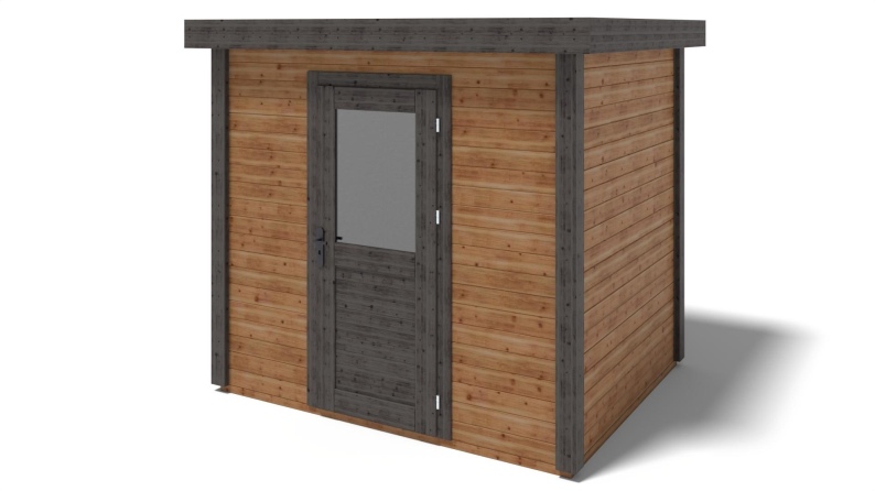 Caseta de jardín de madera Rava 2.59x2.09 m - 5.41 m2 - 28 mm – impregnada