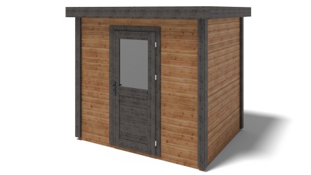 Caseta de jardín de madera Rava 2.59x2.09 m - 5.41 m2 - 28 mm – impregnada