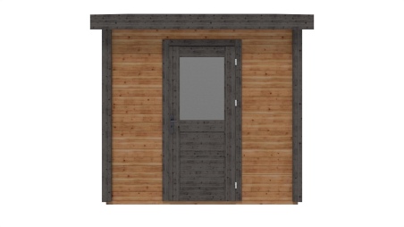 Caseta de jardín de madera Rava 2.59x2.59 m - 6.71 m2 - 28 mm – impregnada