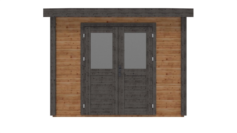 Caseta de jardín de madera  3.09x3.09 m - 9.55 m2 - 28 mm – impregnada