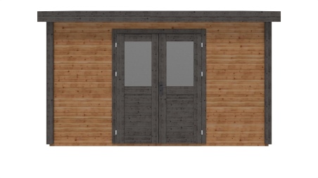 Caseta de jardín de madera  4.09x2.59 m - 10.59 m2 - 28 mm – impregnada