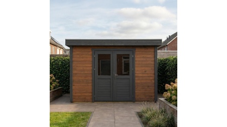 Caseta de jardín de madera Freya 4.09x3.09 m - 12.64 m2 - 28 mm – impregnada