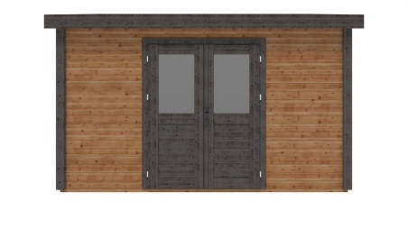 Caseta de jardín de madera Freya 4.09x3.09 m - 12.64 m2 - 28 mm – impregnada