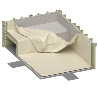 Liner 0.75 mm, arena, para piscina AQUA con playa sumergida BAS7309