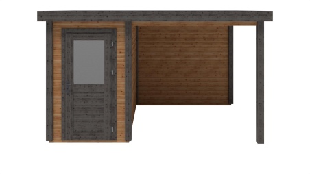 Caseta de jardín de madera Mira 4.06x2.59 m - 10.51 m2 - 28 mm – impregnada