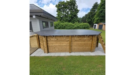 Cubierta de invierno 4.61 x 3.01 m para piscina BAS7306