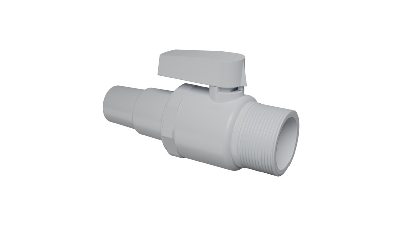 Válvula de bola unidireccional para piscina Ø38 mm
