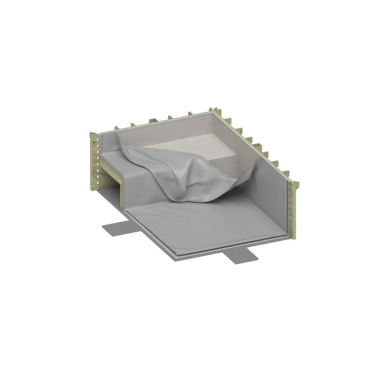 Liner 0.75 mm, gris, para piscina NEMO con playa sumergida BAS7304