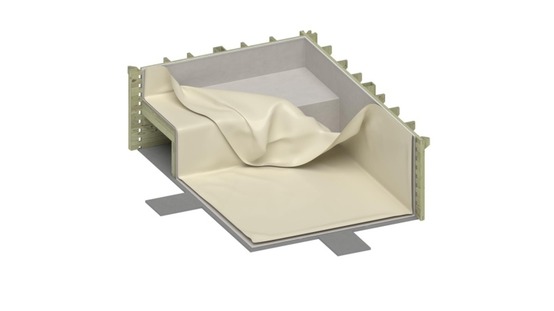 Liner 0.75 mm, arena, para piscina NEMO con playa sumergida BAS7305