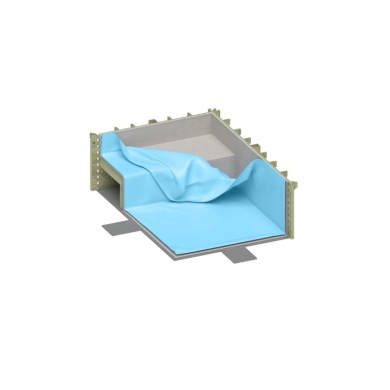 Liner 0.75 mm, azul claro, para piscina NEMO con playa sumergida BAS7303