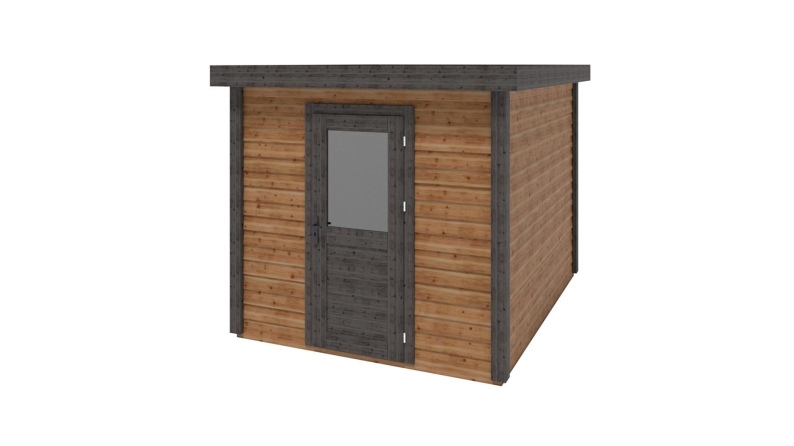 Caseta de jardín de madera Rava 2.59x3.09 m - 8 m2 - 28 mm – impregnada
