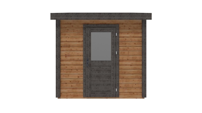 Caseta de jardín de madera Rava 2.59x3.09 m - 8 m2 - 28 mm – impregnada