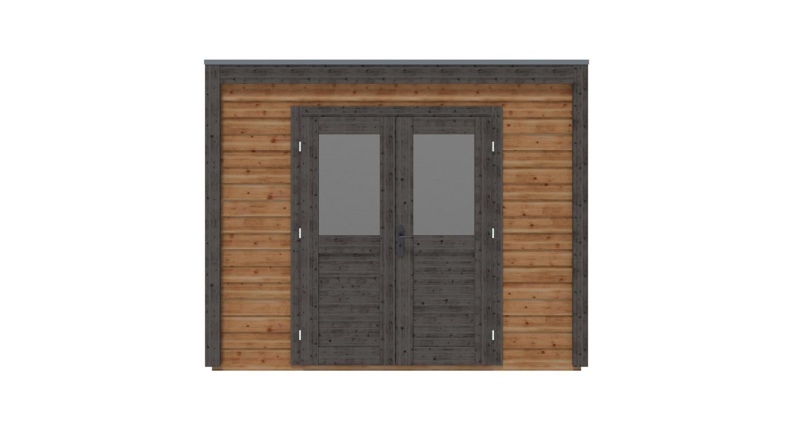 Caseta de jardín de madera Sora 3.09x3.09 m - 9.55 m2 - 28 mm – impregnada